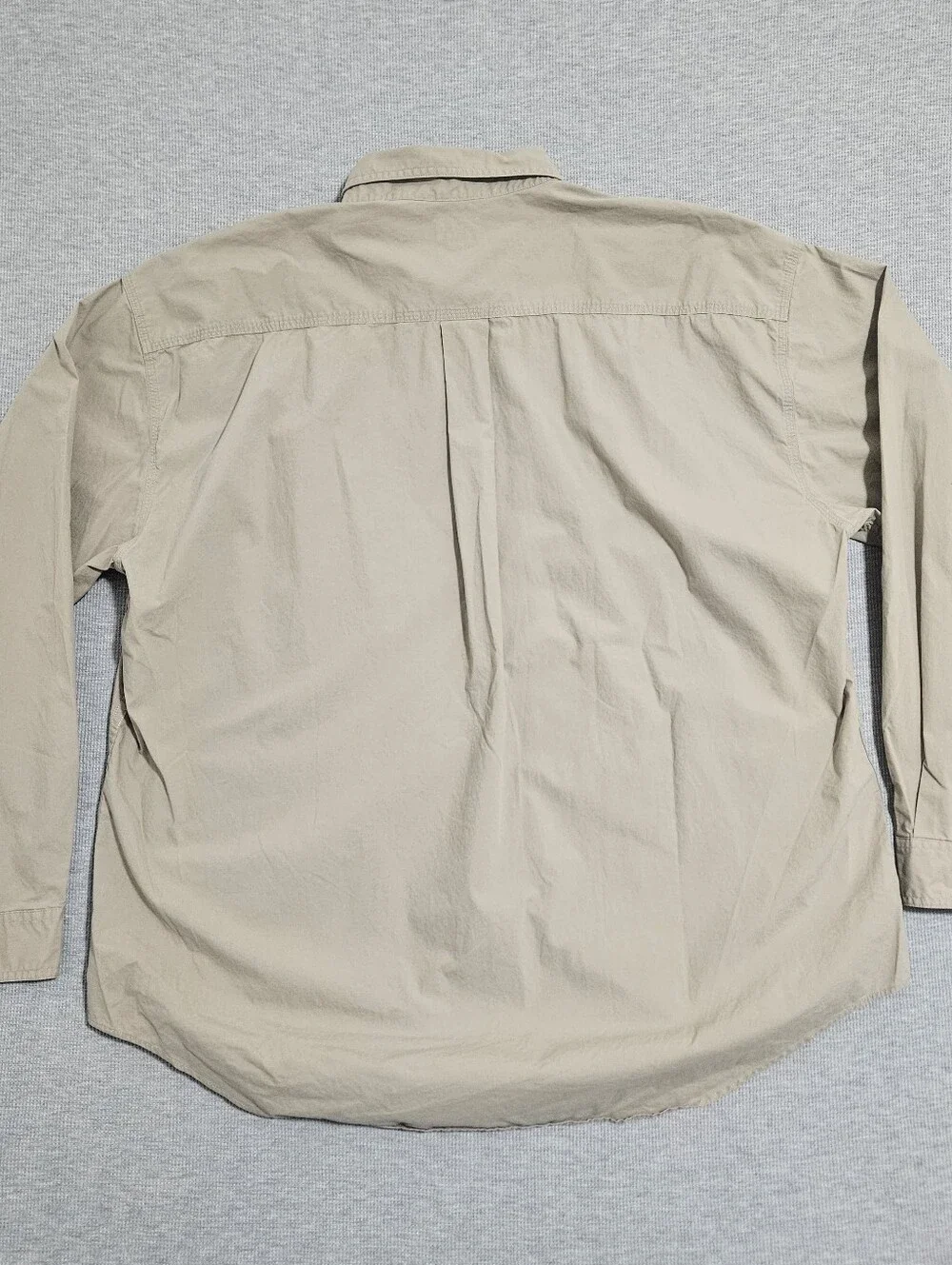 vintage J.Crew red oarman tan button up shirt mens xl